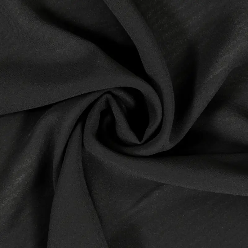 Chiffon uni schwarz Sichere Zahlung
