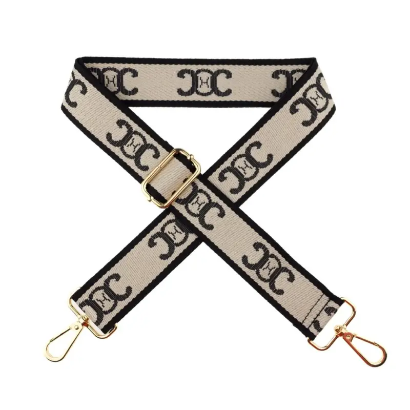 Fertiger Taschengurt 38 mm Schriftzug beige Nur Für Kurze Zeit
