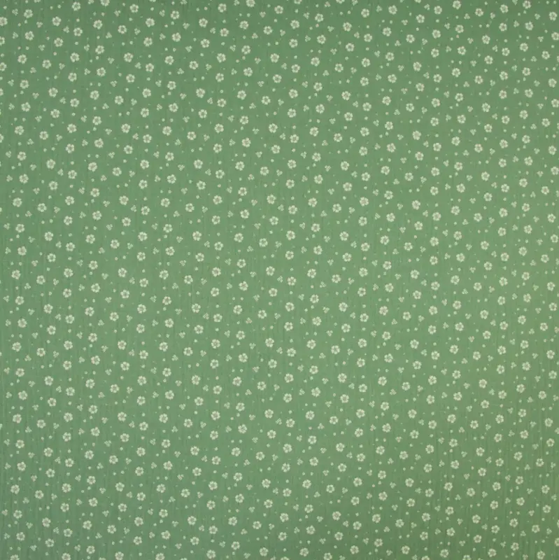 Baumwollstoff Double Gauze Musselin Blumen mint Versand Am Gleichen Tag