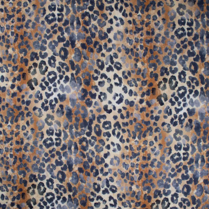 Baumwoll Musselin Double Gauze Digital Animalprint Leo camel Neue Kollektion
