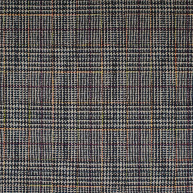 Beliebt Rest 0,50 Meter - Wollstoff Karo orange rot