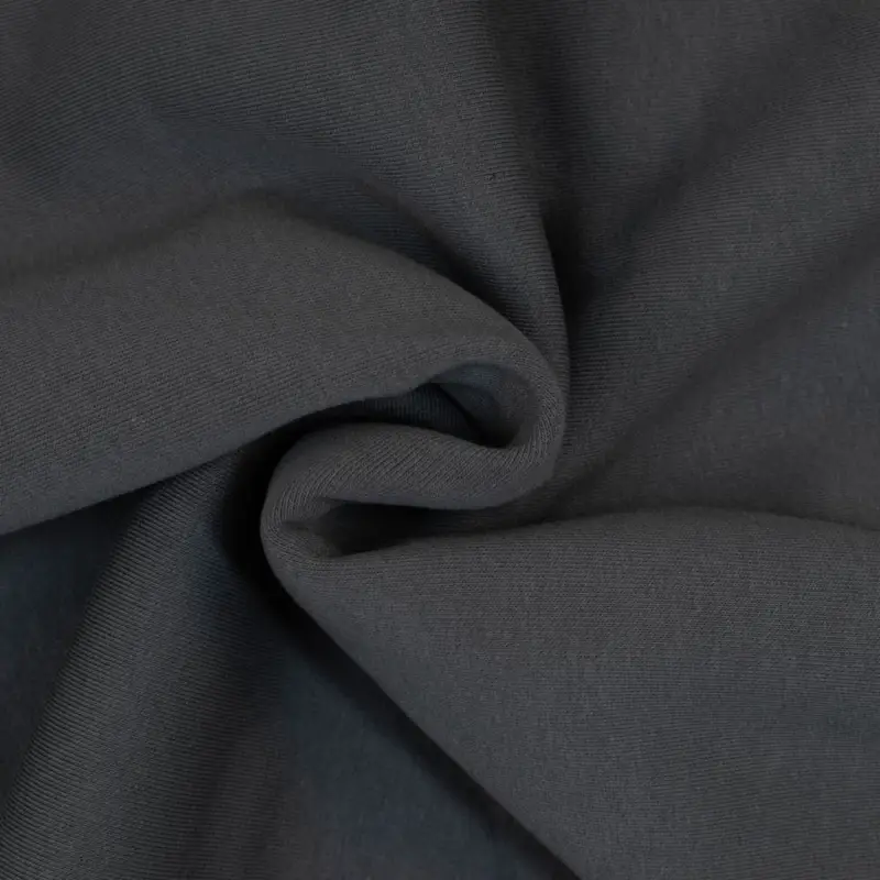 Ausverkauf Rest 0,50 Meter - Sweatshirt Stoff uni anthrazit