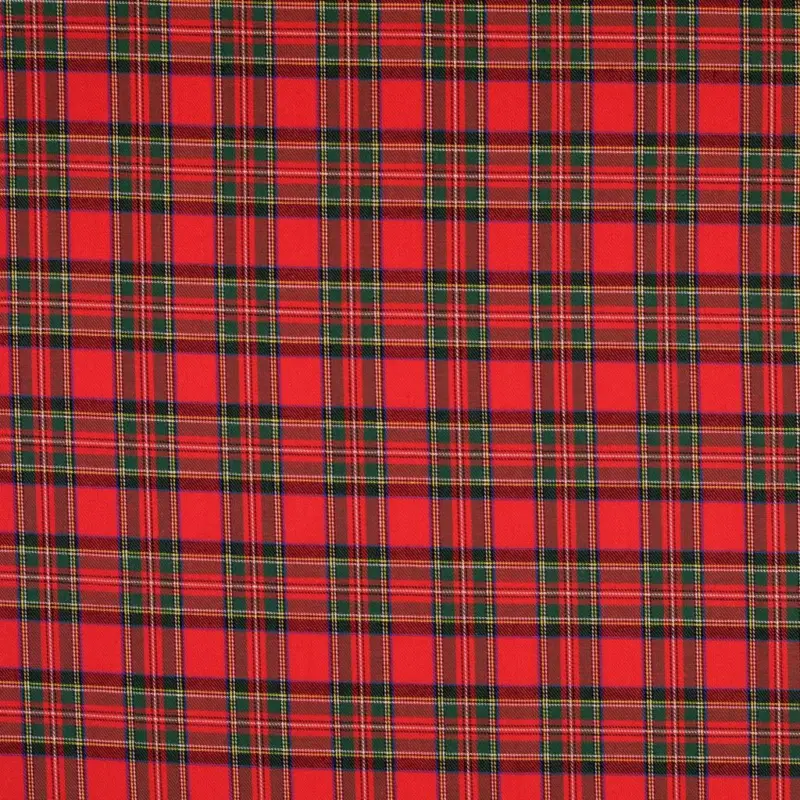 Baumwollflanell Karo rot Schnäppchen