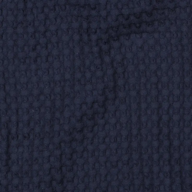 Baumwollstoff Waffelmuster dunkeljeansblau Preisreduziert