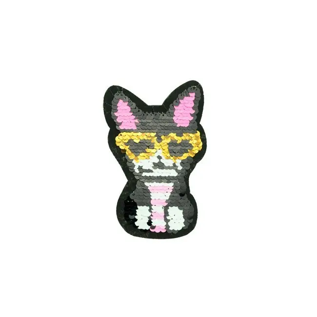 Neue Ware Wendepailletten Applikation Partykatze