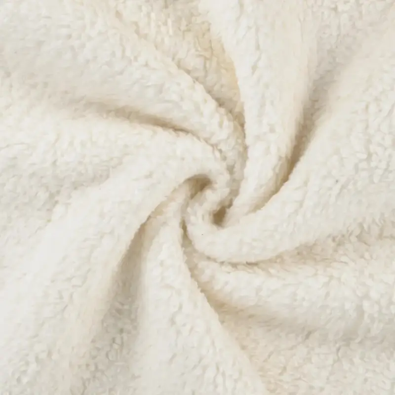 Baumwoll-Teddystoff uni natur Preisknaller