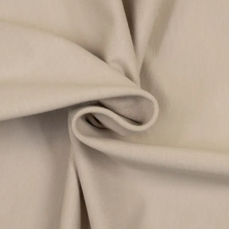 Baumwolljersey uni taupe Echt