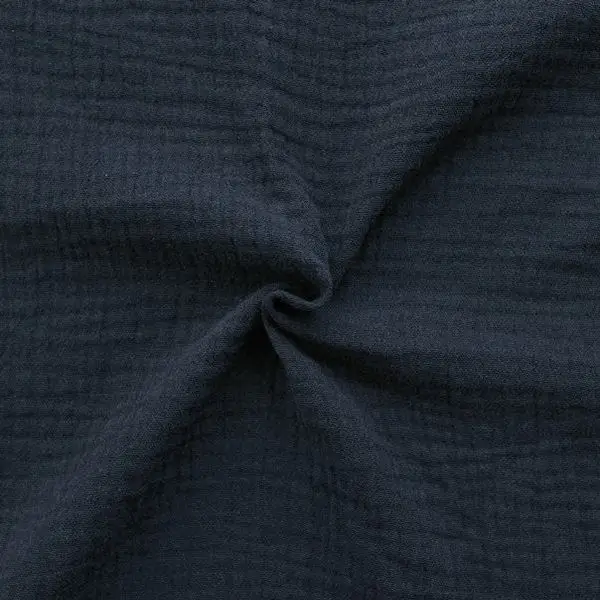 100% Baumwolle Musselin Double Gauze Farbe Dunkel-Blau Top-Angebot