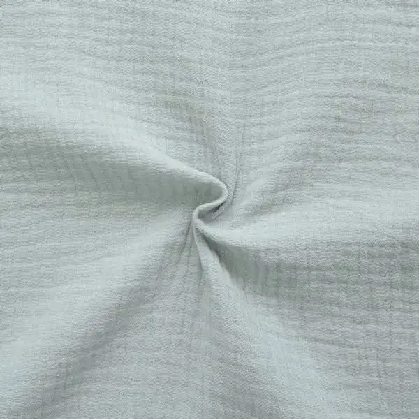 100% Baumwolle Musselin Double Gauze Farbe Hell-Grau Saisonangebot