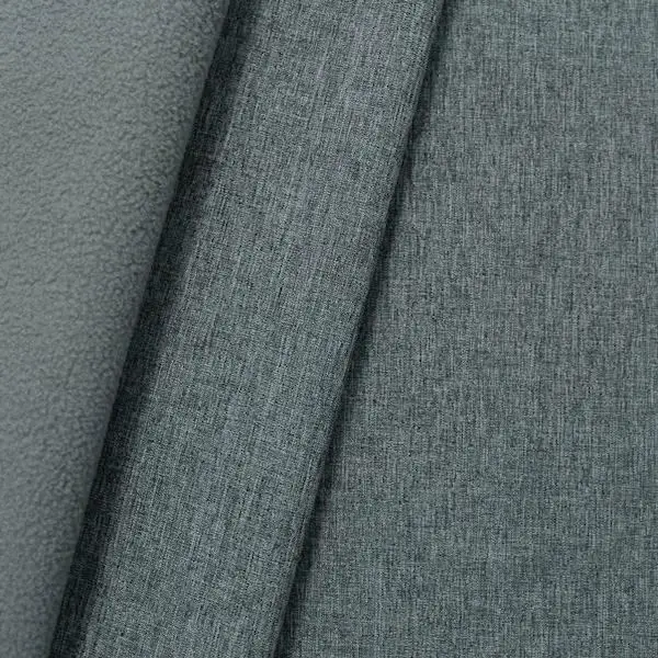 Günstig Softshell Fleece Stoff "Melange" Farbe Mittel-Grau