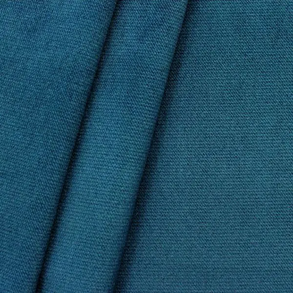 Polsterstoff Möbelstoff Artikel New York Samt-Optik Farbe Adria-Blau Neuheit