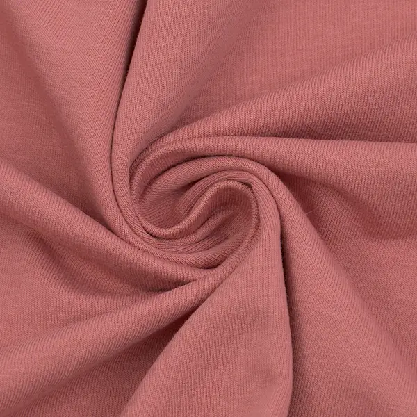 Sweatshirt Baumwollstoff French Terry "Fashion Basic 2" Farbe Rosé Billig