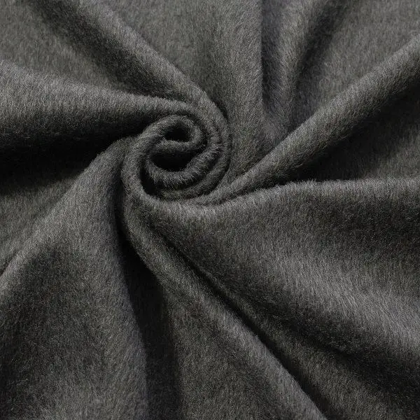 Mantelflausch "Wool Look 3" Farbe Anthrazit meliert Rabatt