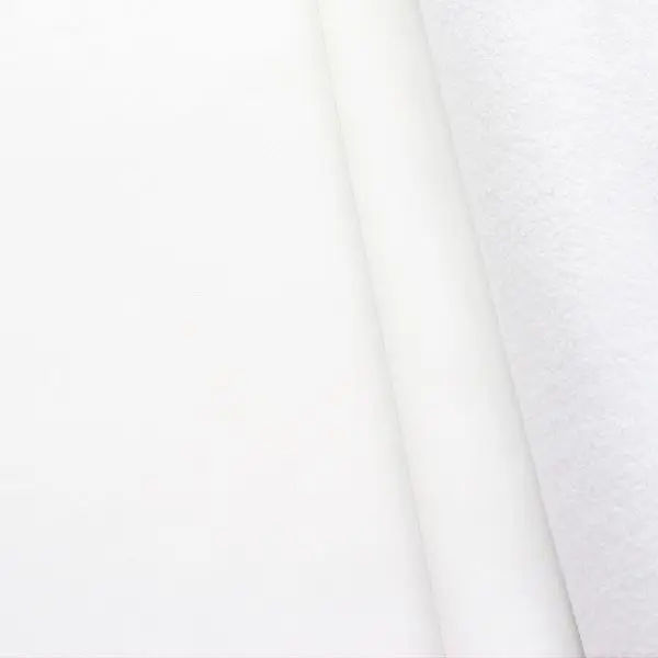 Echt Softshell Fleece Stoff Farbe Weiss