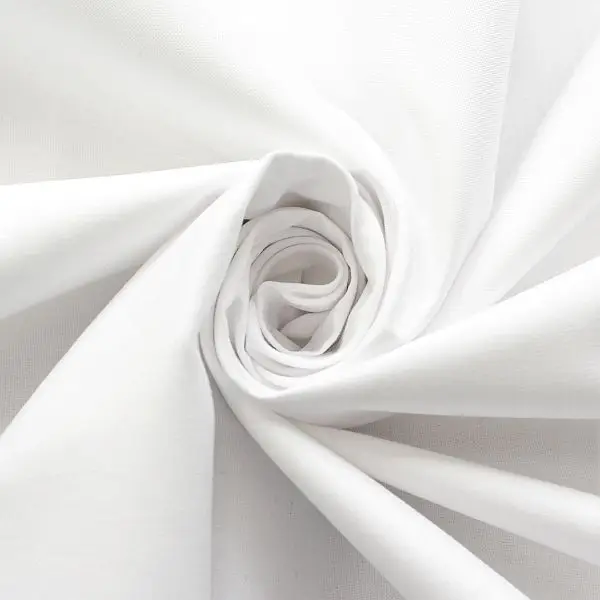 100% Baumwolle Inlett Einschütte "sanforisiert" Farbe Weiss gebleicht Letzte Chance