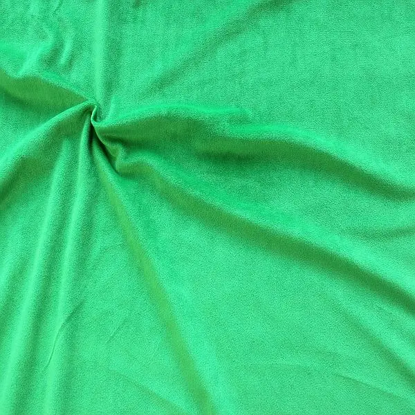 Saisonangebot Microfaser Samt Stoff "Velvet Touch 2" Farbe Gras-Grün