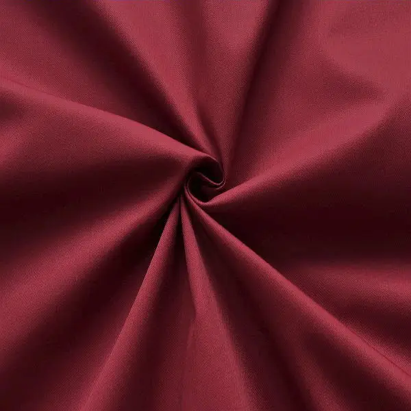 Polyester-Baumwolle Köper "Basic Workwear" Farbe Bordeaux Neu Im Sortiment