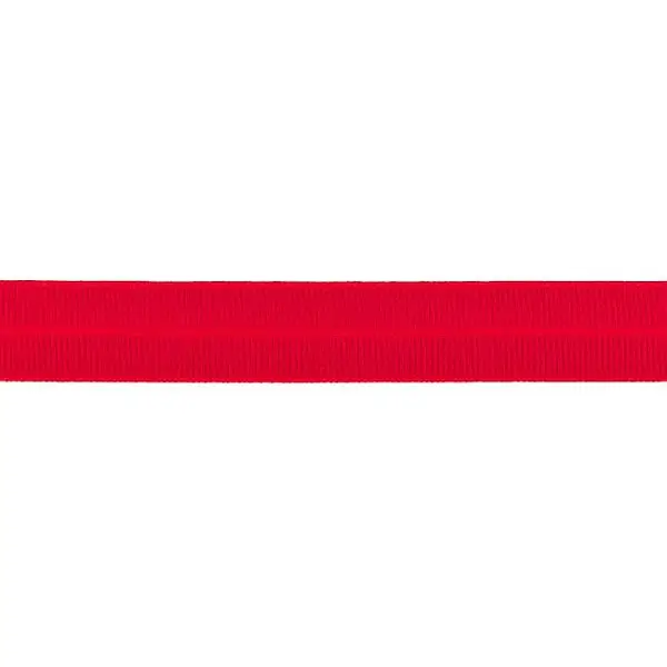 Zertifiziert Elastisches Einfassband gerippt Farbe Rot