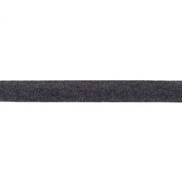 Sofort Bestellen Baumwolljersey Schrägband Breite 20mm Farbe Dunkel-Grau meliert