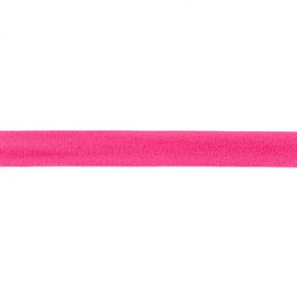 Zertifiziert Baumwolljersey Schrägband Breite 20mm Farbe Pink