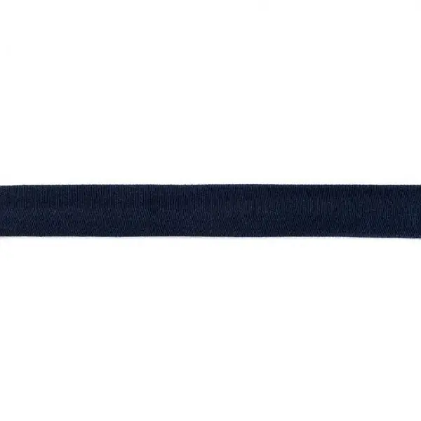 Nur Heute Baumwolljersey Schrägband Breite 20mm Farbe Navy-Blau