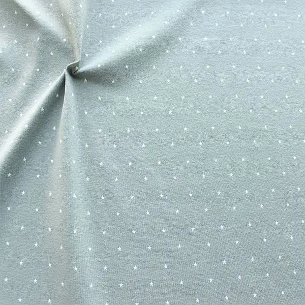 Top-Preis Baumwoll Stretch Jersey "Little Stars" Farbe Grau