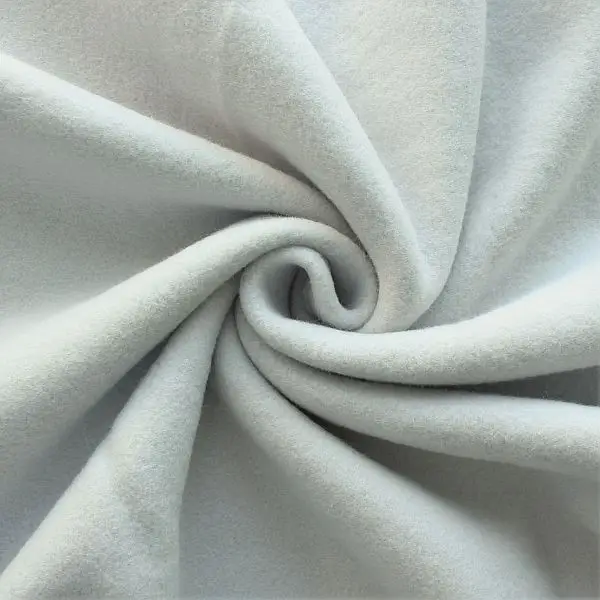 Zertifiziert 100% Baumwolle Fleece "Season Classic 2" Farbe Hell-Grau