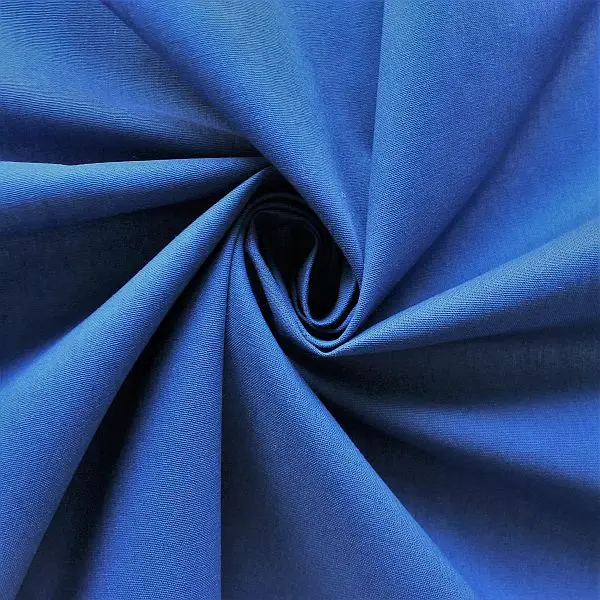 100% Baumwolle Popeline "Fashion Standard 3" Farbe Royal-Blau Billig
