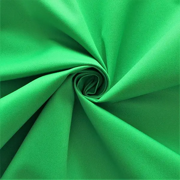 Polyester-Baumwolle Köper "Basic Workwear" Farbe Gras-Grün Finale Aktion