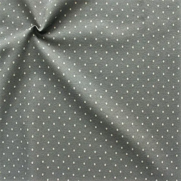 Dekostoff "Vintage Punkte" Farbe Grau Neue Kollektion