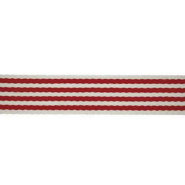 Preiswert Taschenband Gurtband 40mm Farbe Rot-Weiss