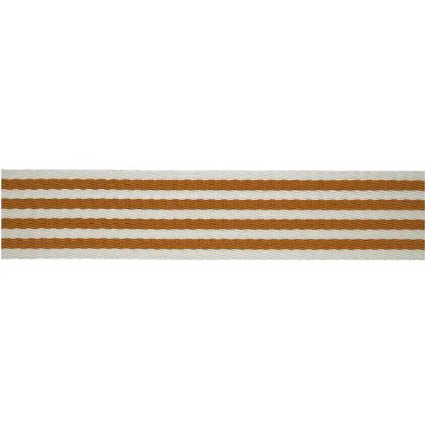 Neuheit Taschenband Gurtband 40mm Farbe Ocker-Weiss