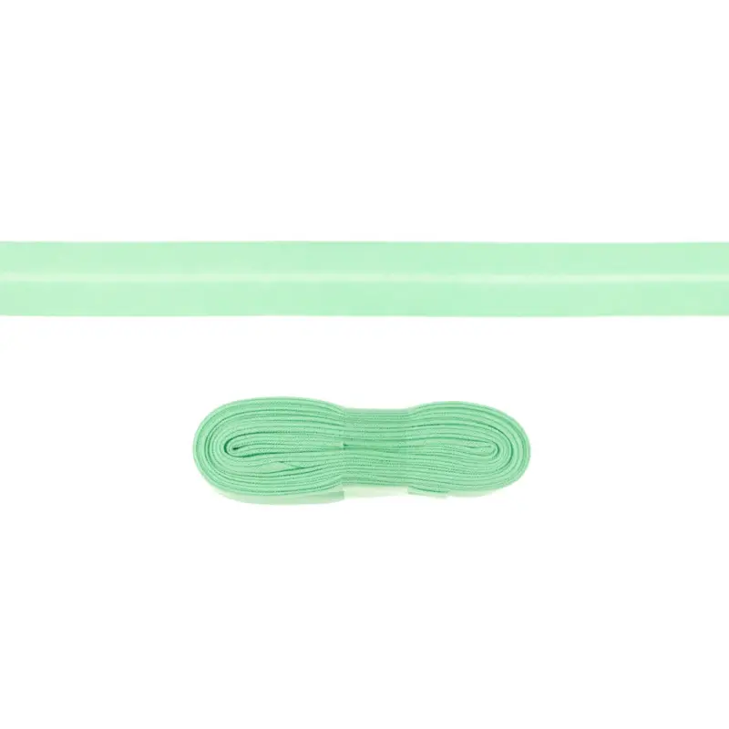 3m Baumwoll Schrägband 20mm Farbe Pastell-Grün Top-Angebot