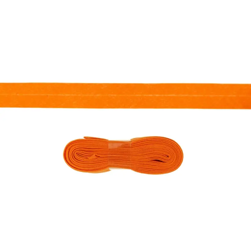 3m Baumwoll Schrägband 20mm Farbe Orange Neue Ware