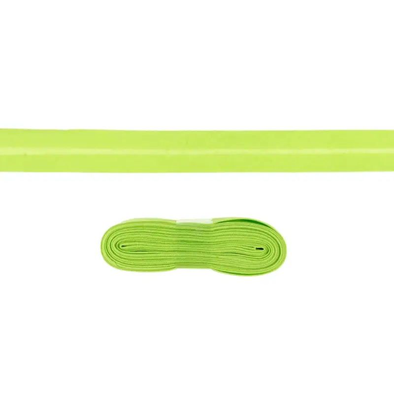 3m Baumwoll Schrägband 20mm Farbe Lind-Grün Billig