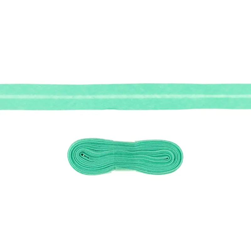 3m Baumwoll Schrägband 20mm Farbe Mint-Türkis Schnäppchen
