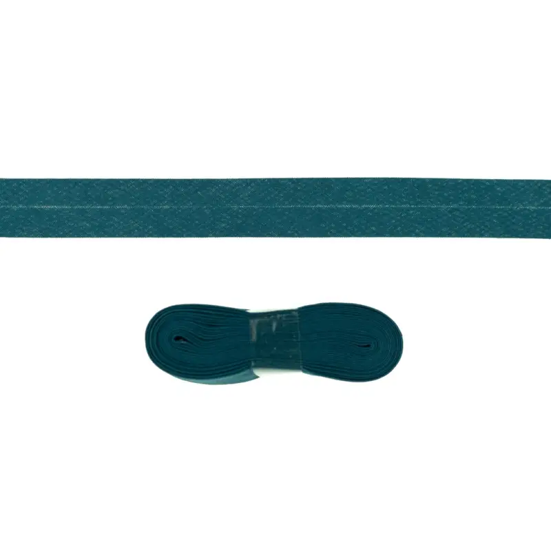 Top-Preis 3m Baumwoll Schrägband 20mm Farbe Petrol
