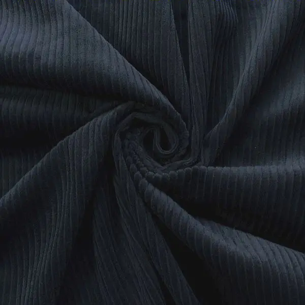 100% Baumwolle Breitcord "Season Classic 3" Farbe Dunkel-Blau Direkt Vom Hersteller