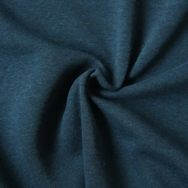 Sweatshirt Baumwollstoff "Melange 3" Farbe Petrol-Blau Wochenendangebot