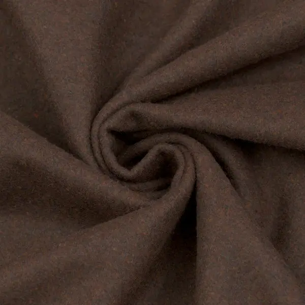 Wollstoff "Winter Basic" Farbe Dunkel-Braun Sichere Zahlung