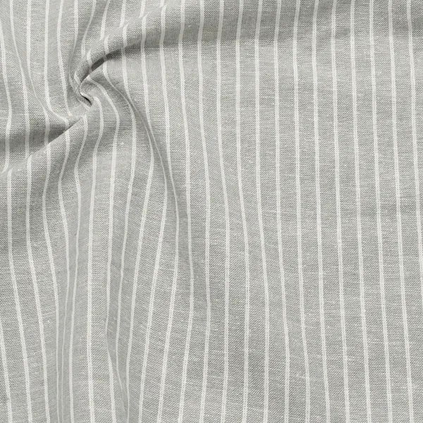 Super-Preis Leinen-Baumwolle "Streifen Classic 3" Farbe Hell-Grau