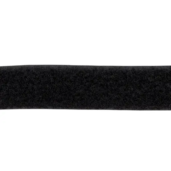 Sonderaktion Klett Flauschband selbstklebend 25mm Farbe Schwarz