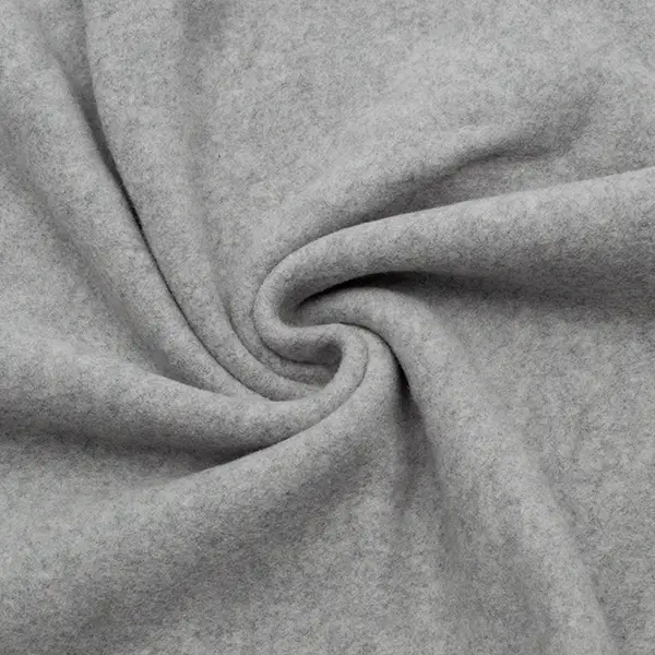 100% Bio Organic Baumwoll Fleece Farbe Hell-Grau meliert Mega-Angebot