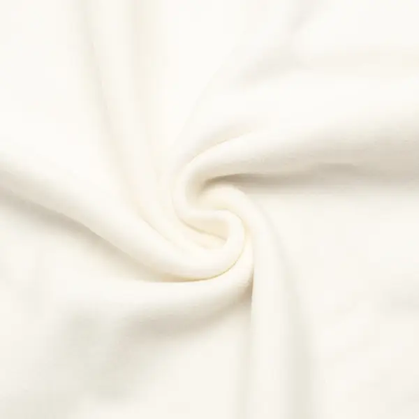 100% Bio Organic Baumwoll Fleece Farbe Ecru Highlight