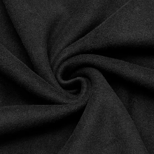 100% Bio Organic Baumwoll Fleece Farbe Schwarz Abverkauf