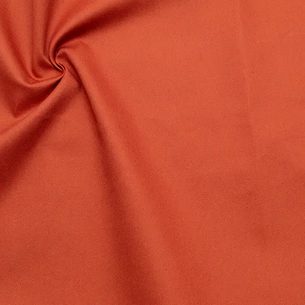 100% Baumwoll Köper "Fashion Standard" Farbe Rost-Rot Heißes Angebot