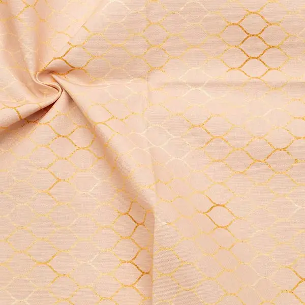 100% Baumwolle Dekostoff"Netzmuster" Farbe Rosa Versand Am Gleichen Tag