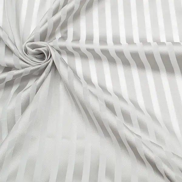 Online Kaufen Gardinenstoff Voile "Blockstreifen Mittel" mit Bleiband 300cm Farbe Silber-Grau