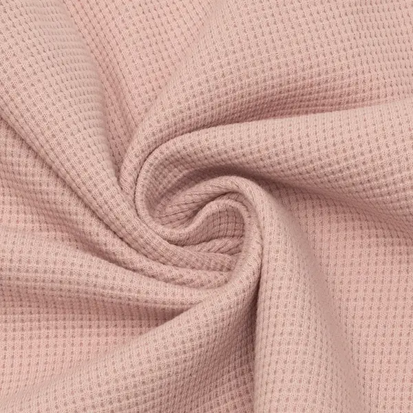 Nur Heute Baumwoll Stretch Waffel-Jersey "Mini" Farbe Alt-Rosa