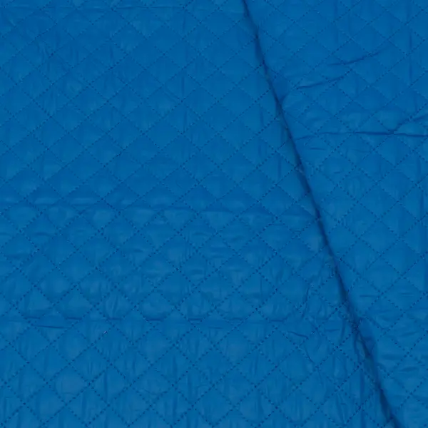Steppstoff wattiert "Quadrate" Farbe Royal-Blau Sonderaktion